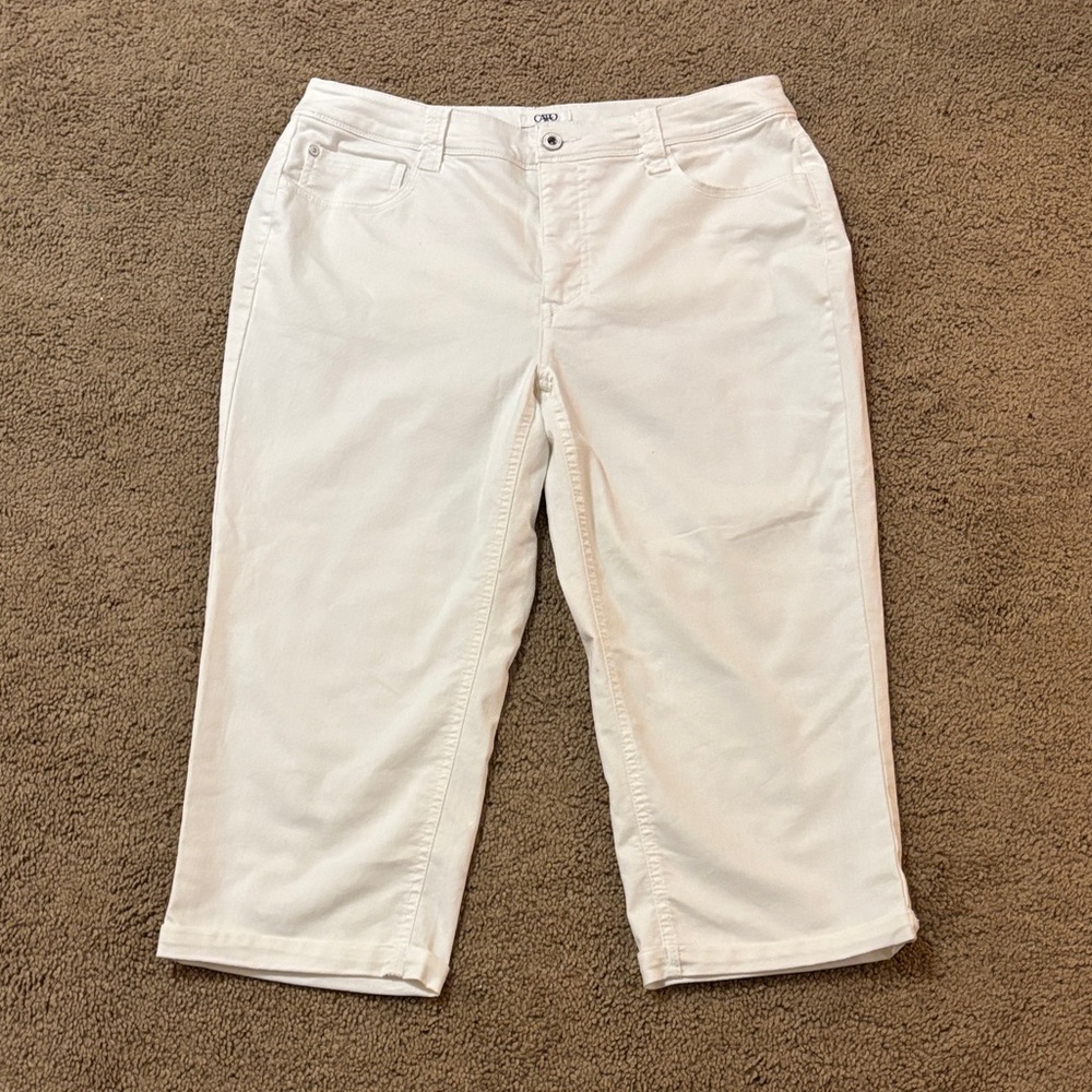 Cato White Women’s Capri Jeans - Cropped Denim